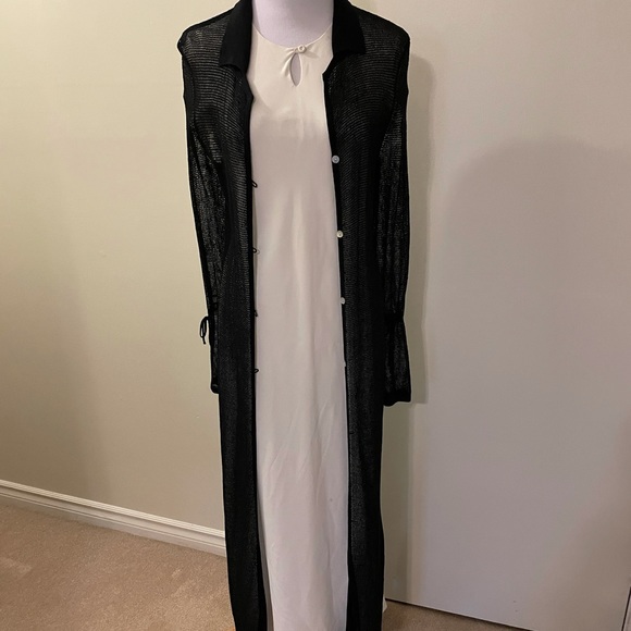 Bedo long semi sheer cardigan with flare sleeves - Picture 2 of 16